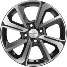 Khomen Wheels KHW1501 (Rio II) 6x15/4x100 ET 46 Dia 54.1 Black-FP