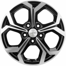 Khomen Wheels KHW1606 (Kaptur) 6.5x16/5x114.3 ET 50 Dia 66.1 Black-FP