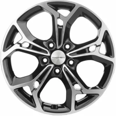 Khomen Wheels KHW1702 (X-trail) 7x17/5x114.3 ET 45 Dia 66.1 Black-FP