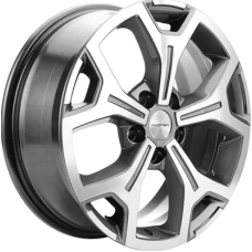 Khomen Wheels KHW1710 (Coolray) 6.5x17/5x114.3 ET 45 Dia 54.1 Gray-FP