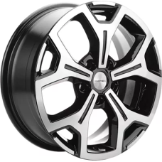 Khomen Wheels KHW1710(2) (VW Transporter) 6.5x17/5x120 ET 55 Dia 65.1 Black-FP